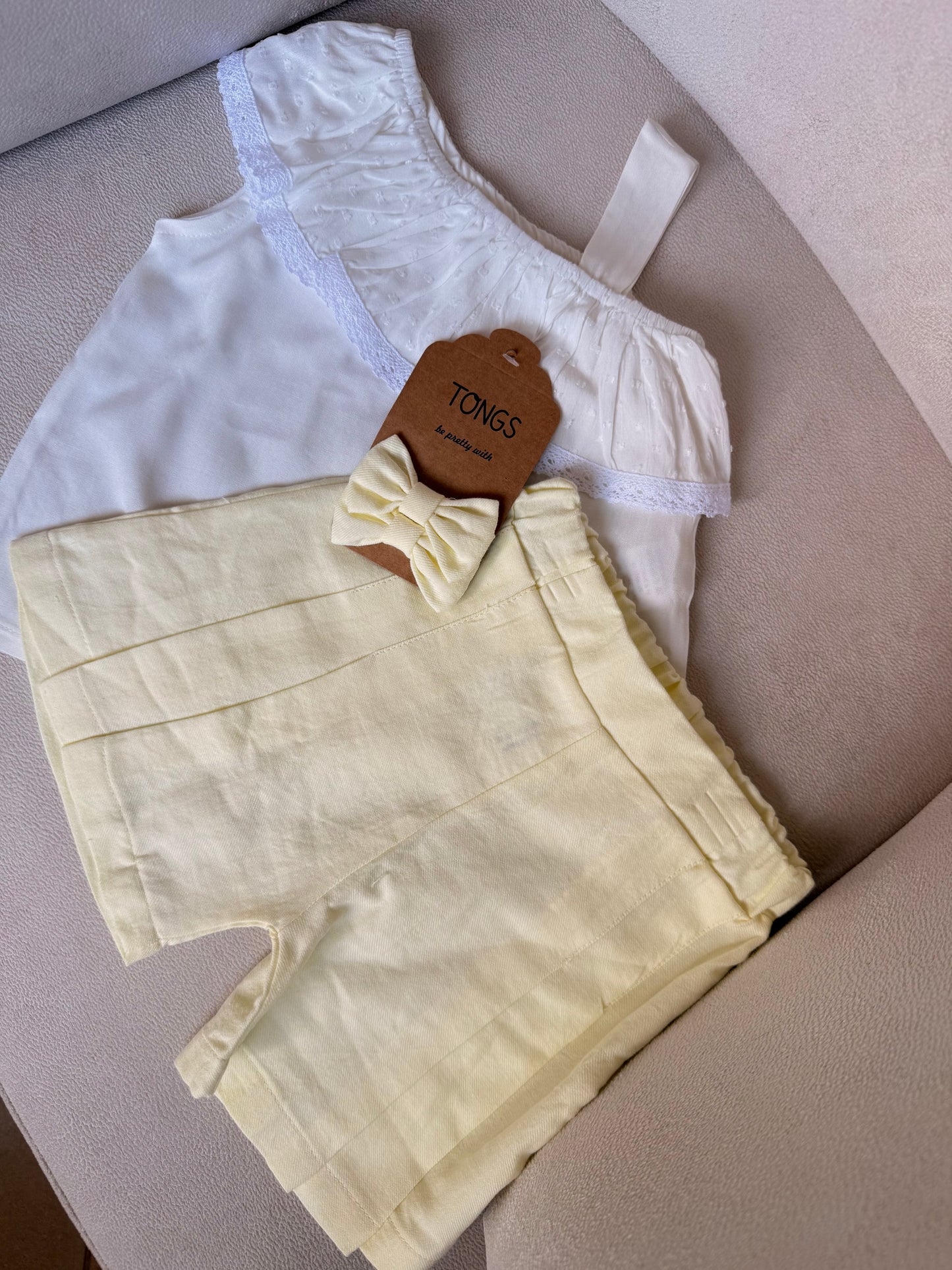 Buttercream Ruffled & Bloomers Set