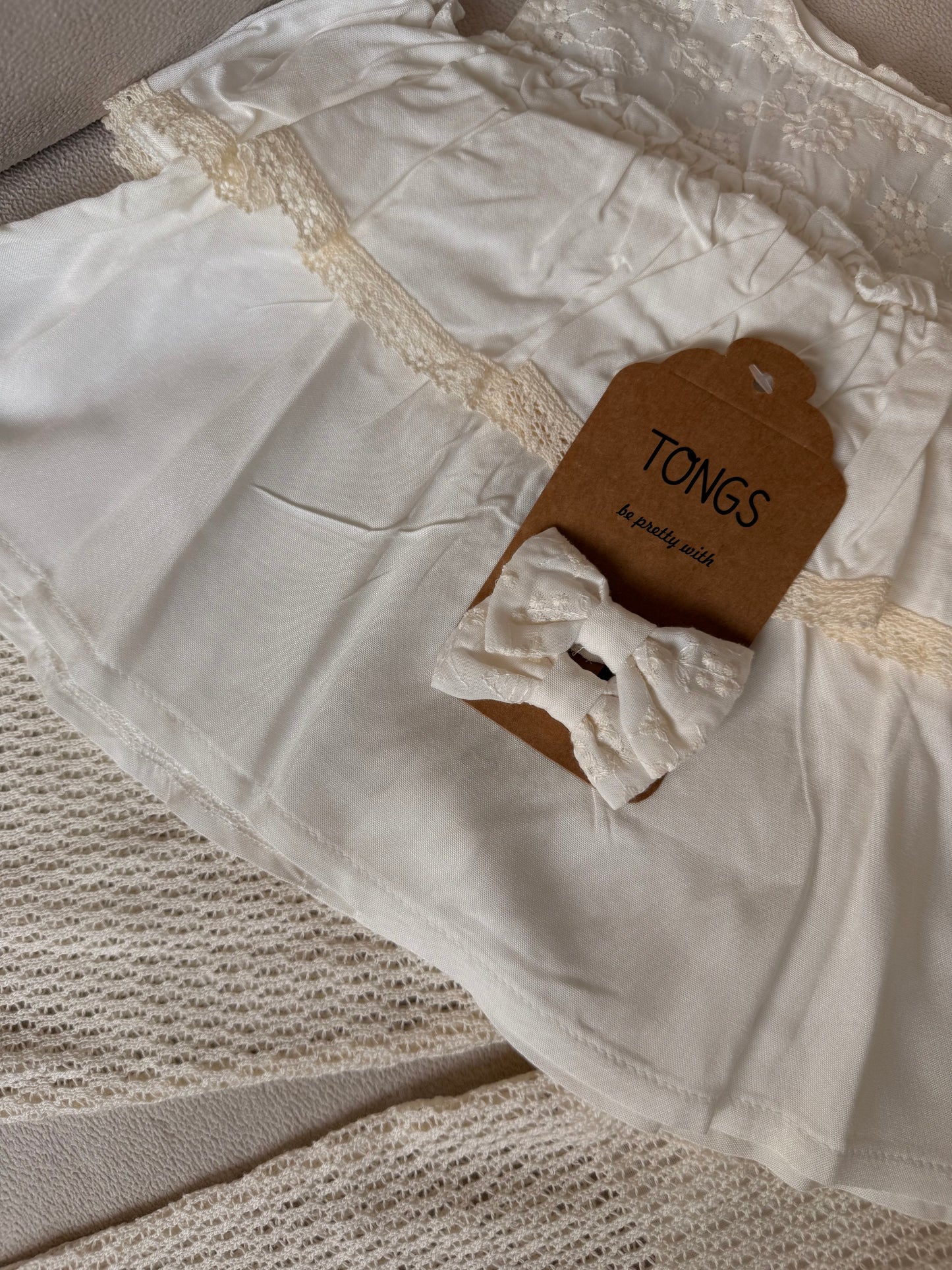 Ivory Ruffled Set