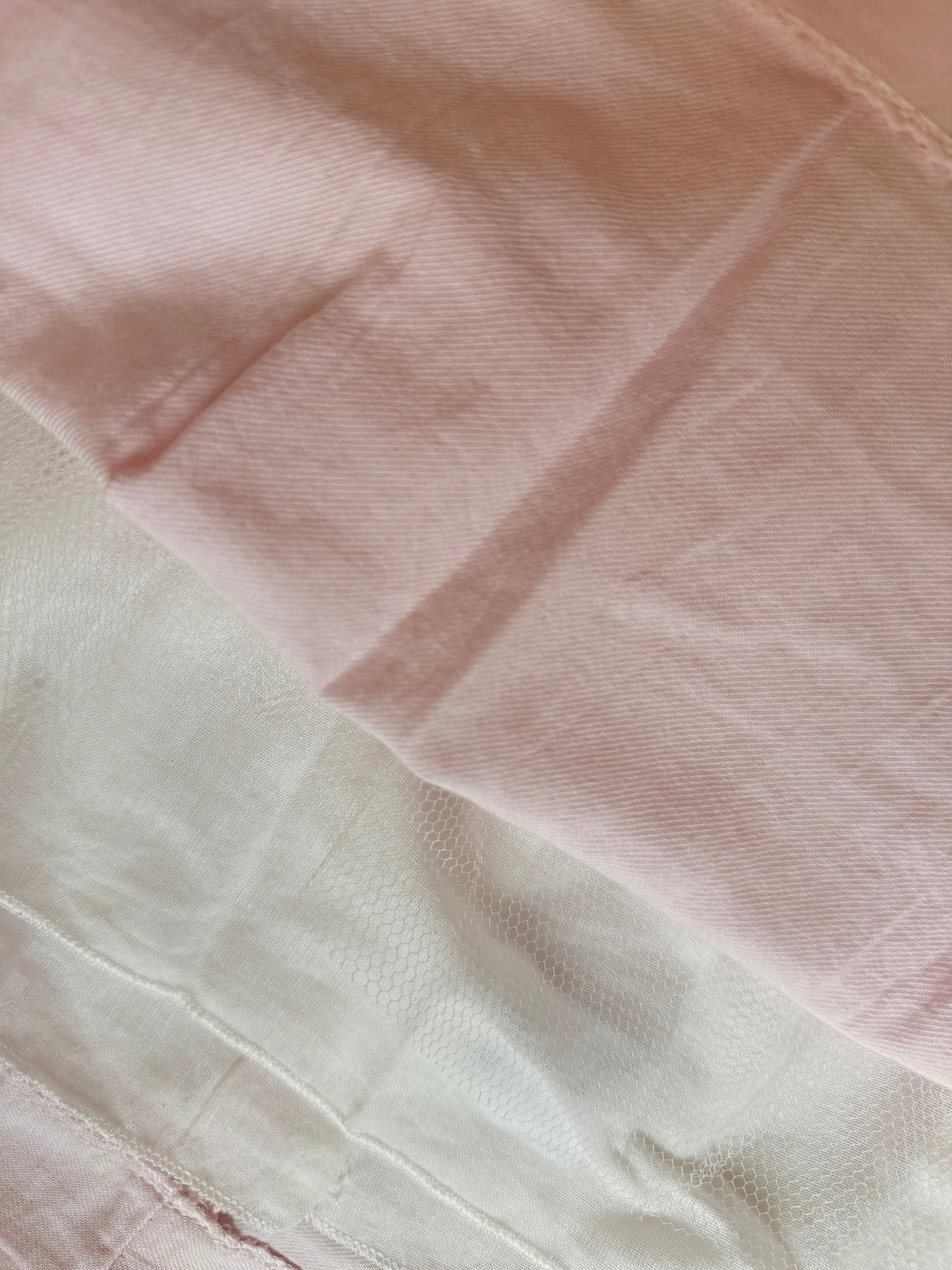 Blush Swiss Dot Cold-Shoulder Dress