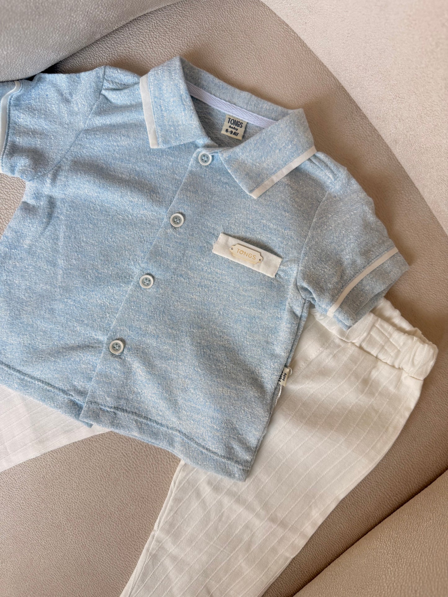 Chambray & Ribbed Set