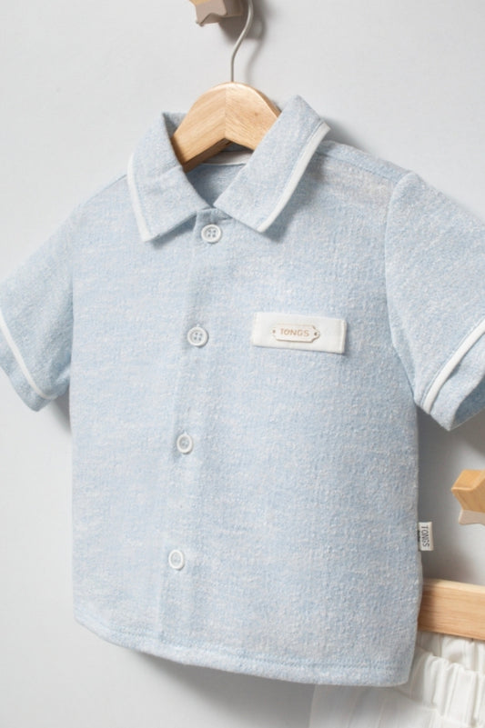 Chambray & Ribbed Set
