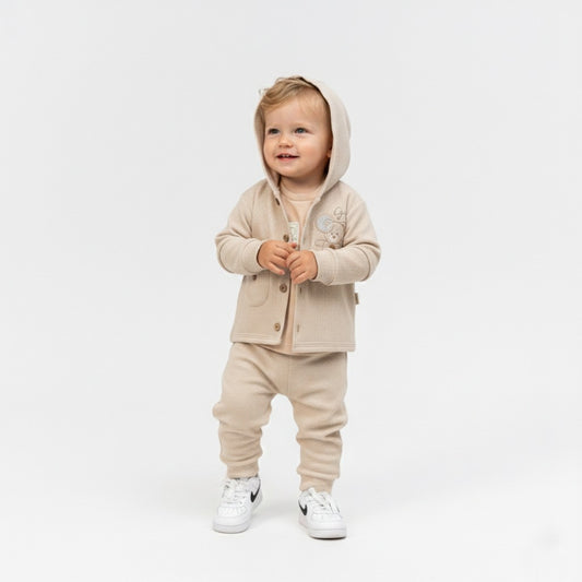 Little Adventurer Teddy Hooded Set