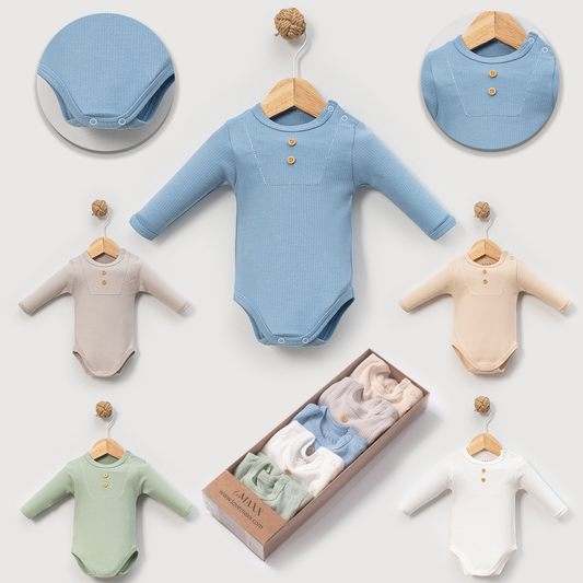 Basic Essential Bodysuit Set (5pcs)