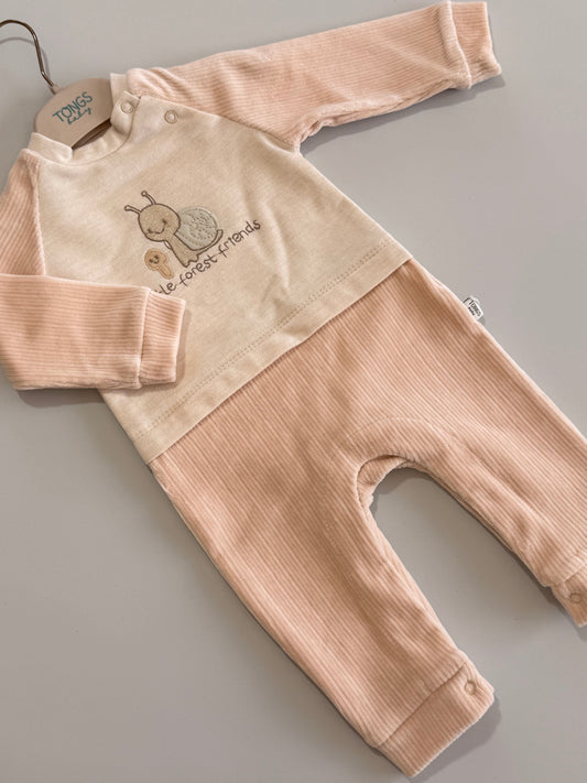 Little Forest Friends Velvet Overall