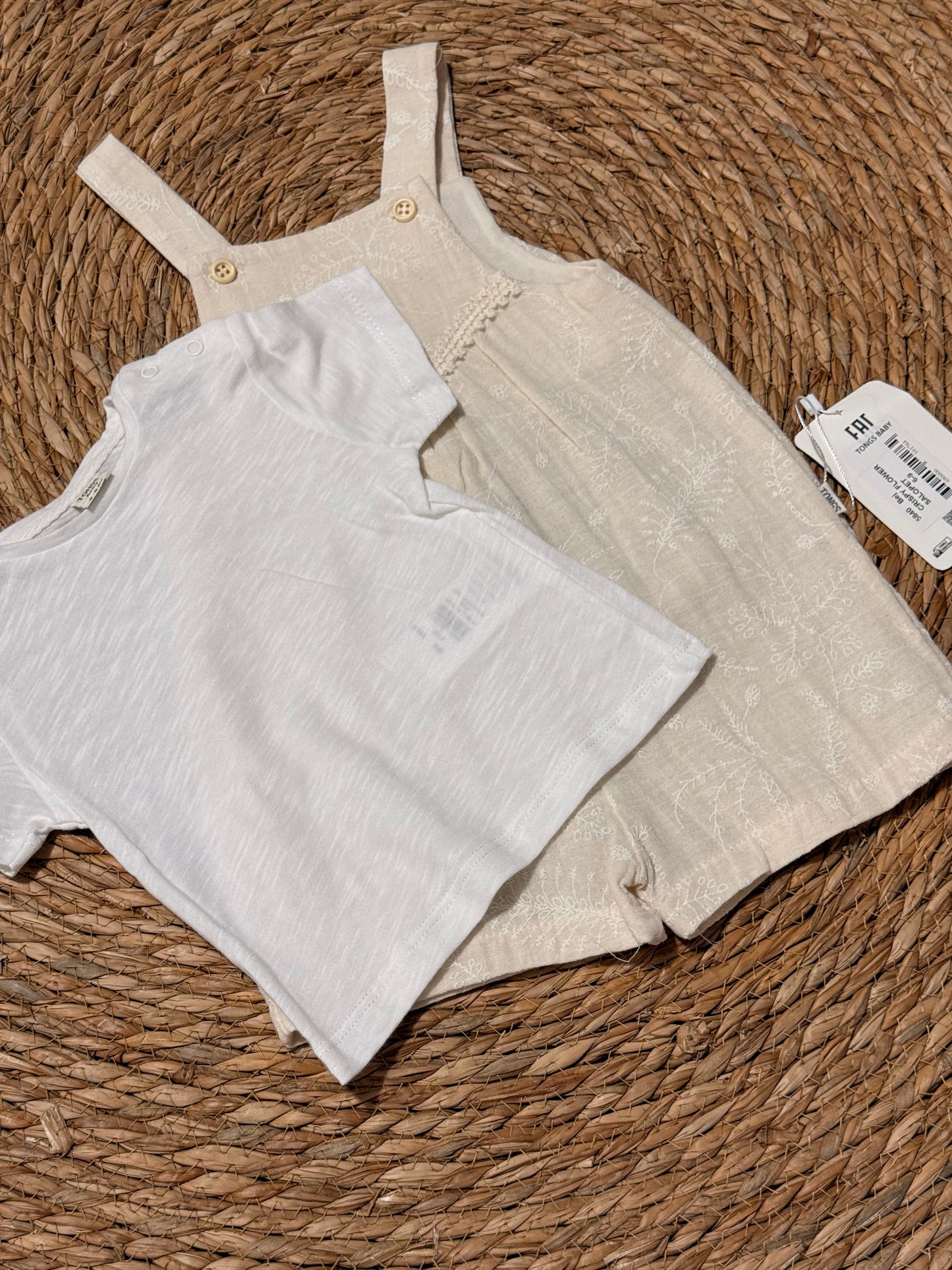 Crispy Flower 2-Piece Salopette Set