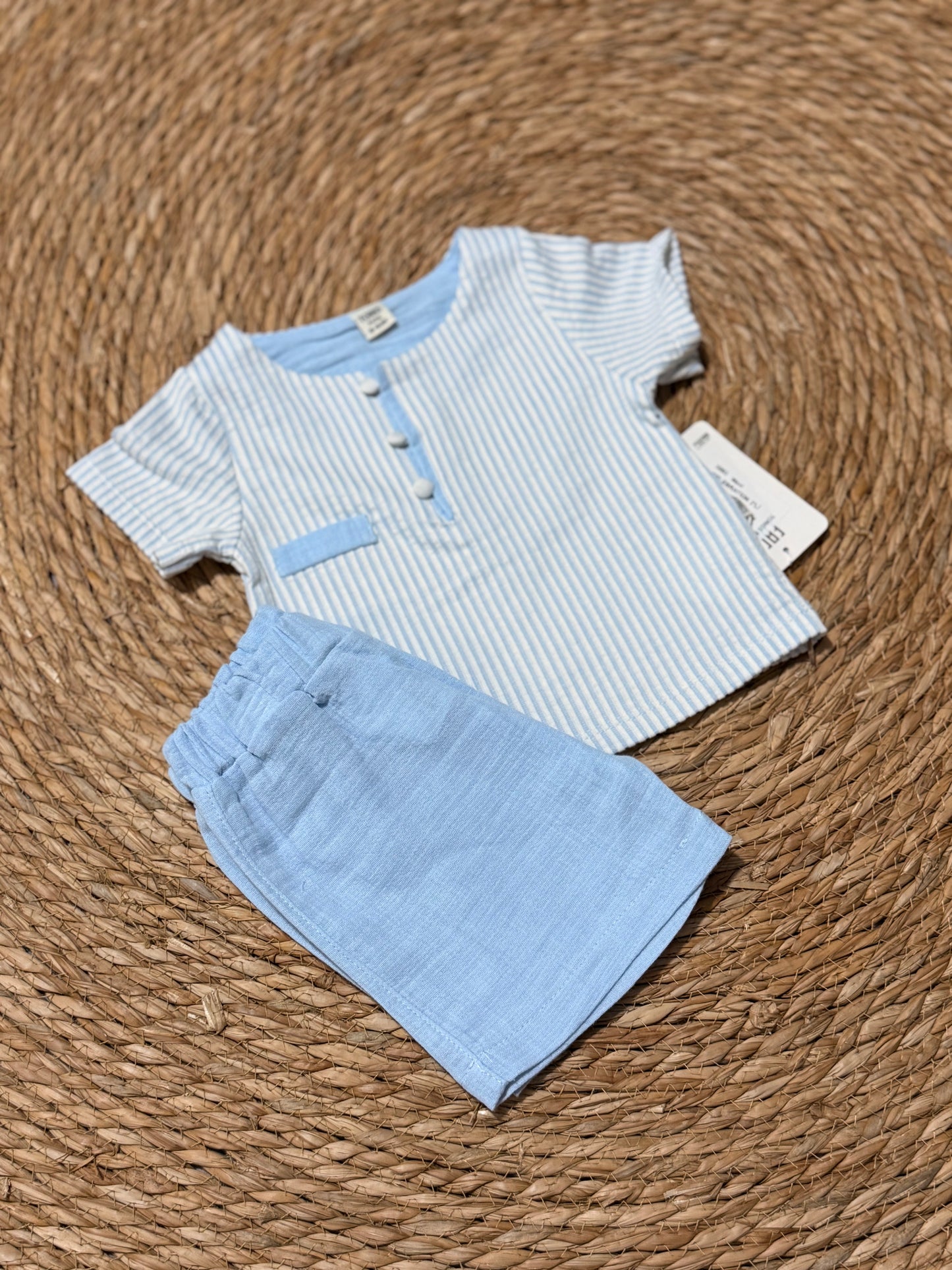 Striped Muslin Celebration Set