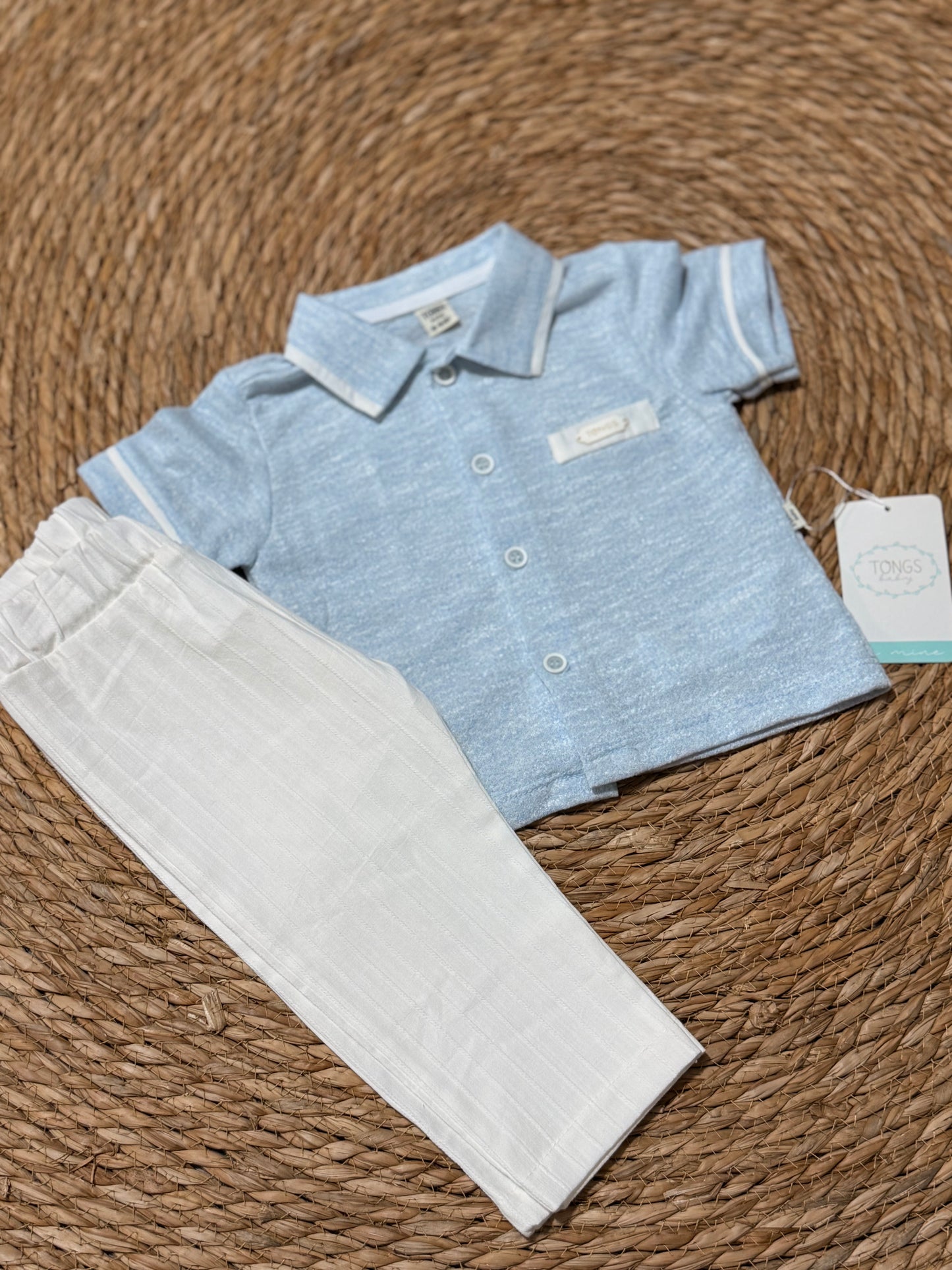 Chambray & Ribbed Set