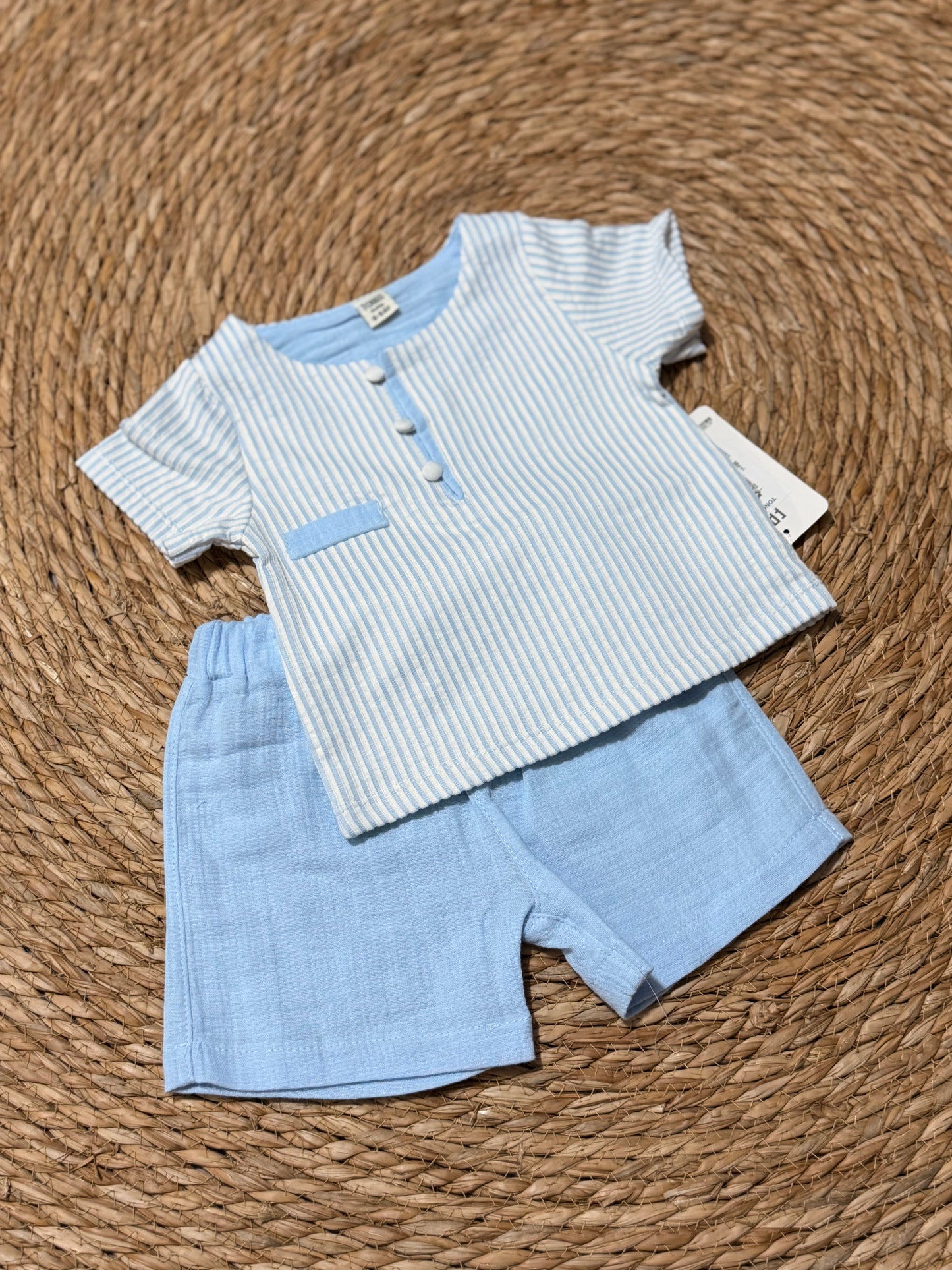 Striped Muslin Celebration Set