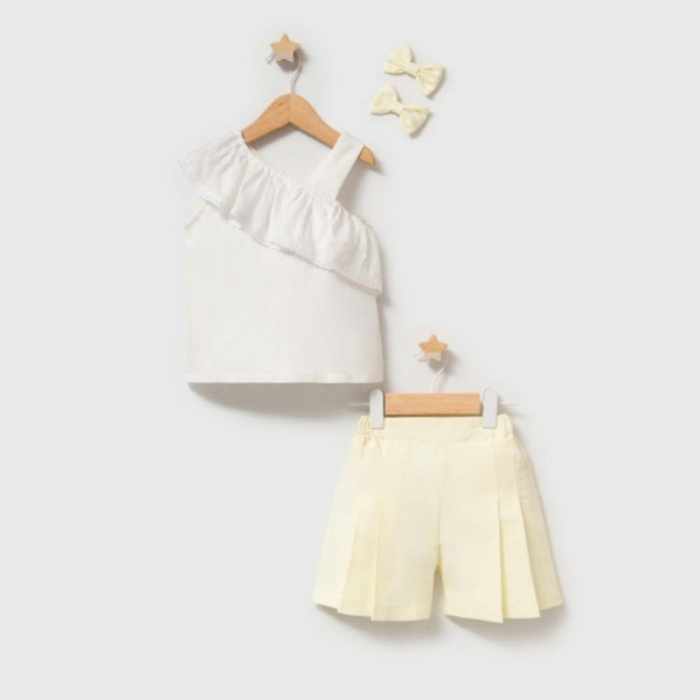 Buttercream Ruffled & Bloomers Set
