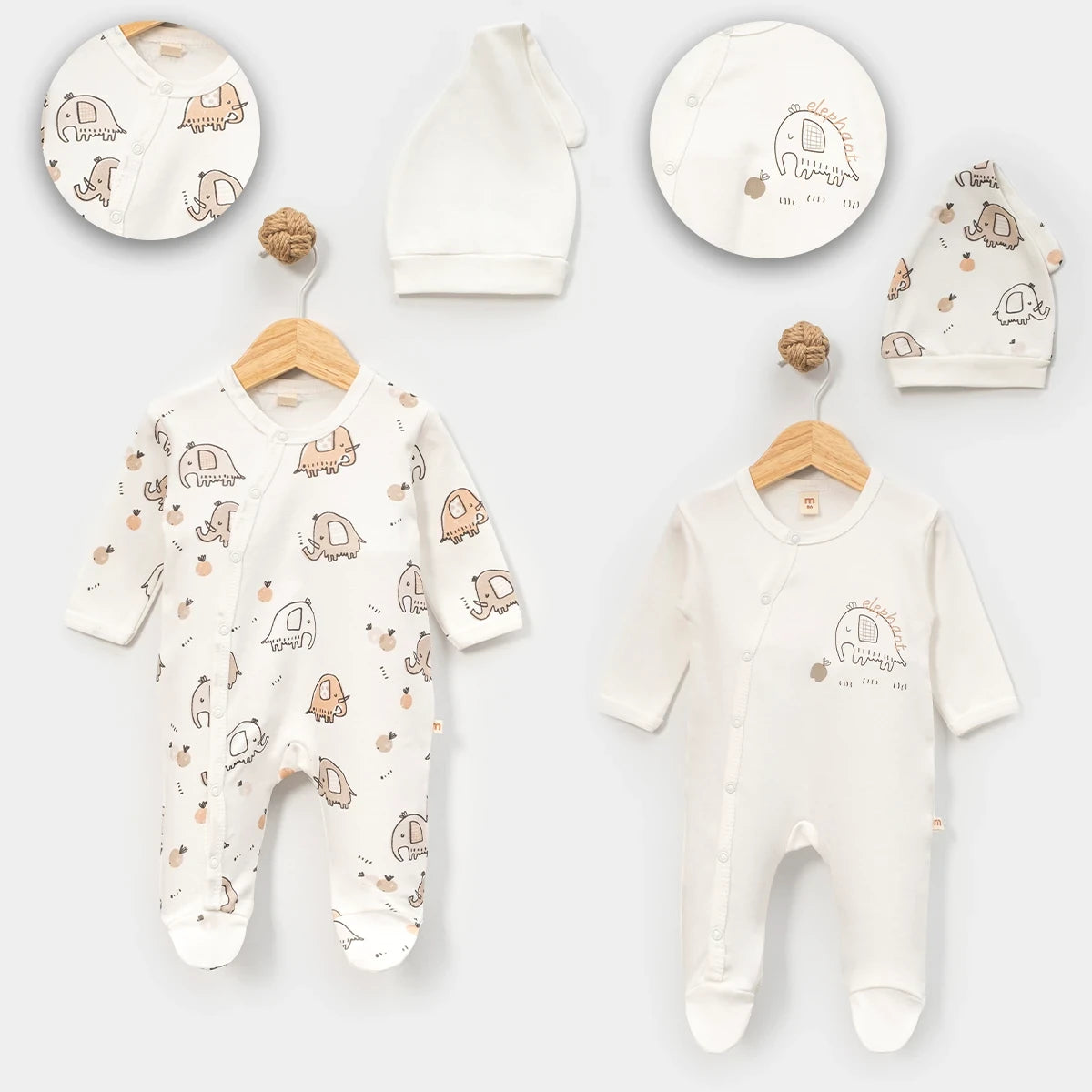 Gentle Elephant Set of 2 overalls