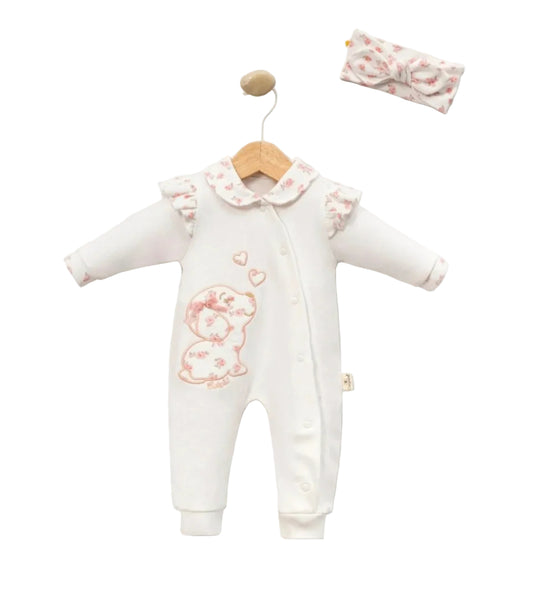 Floral Puppy Overall