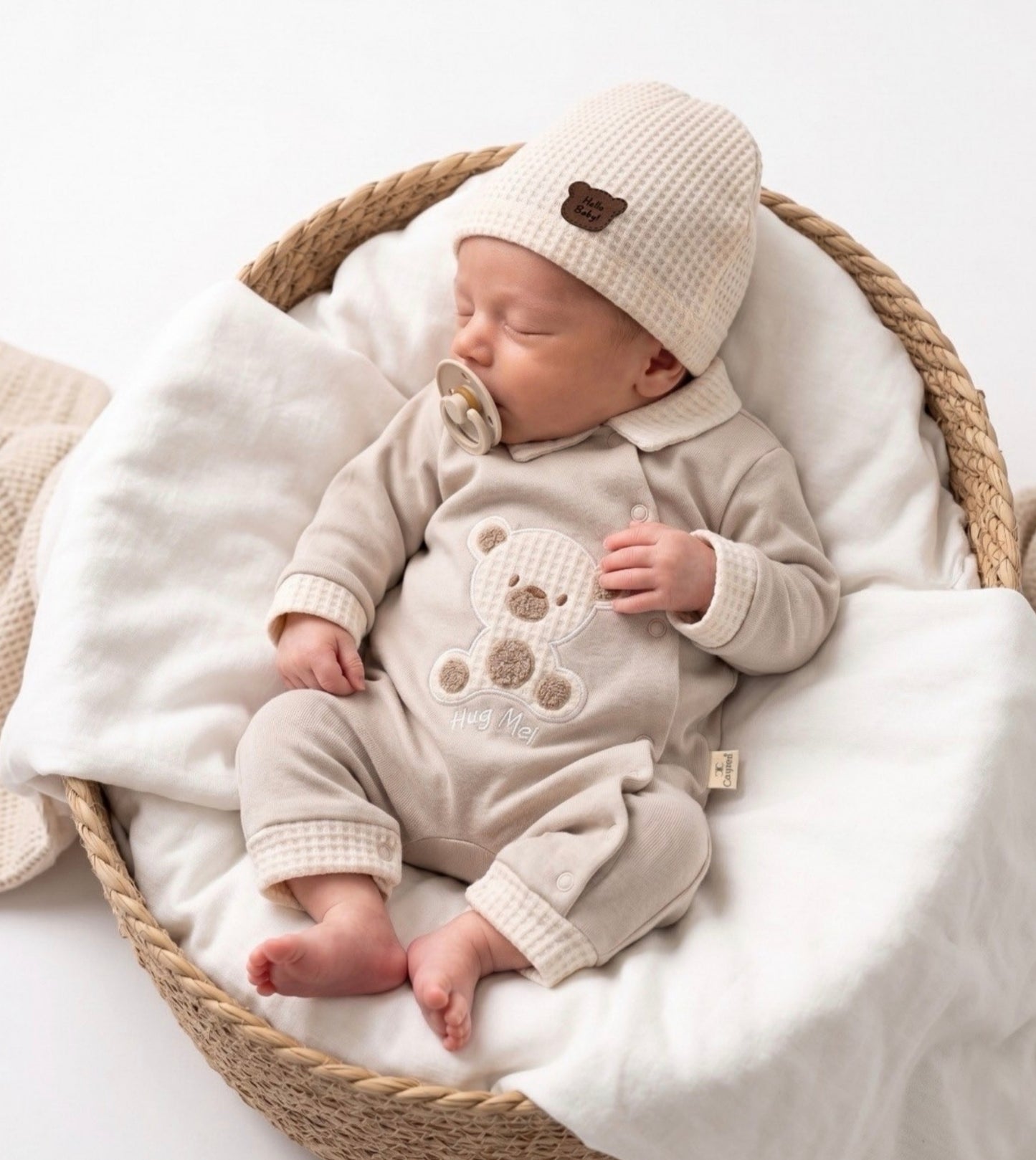 Cozy Teddy Overall Set