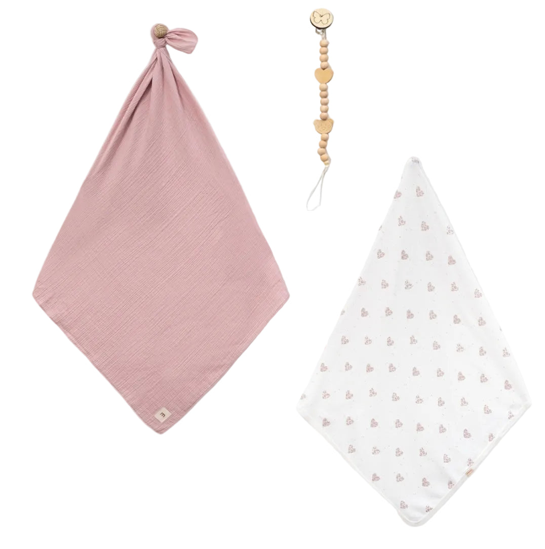 Heart & Soul Set of 2 Blankets (3pcs)