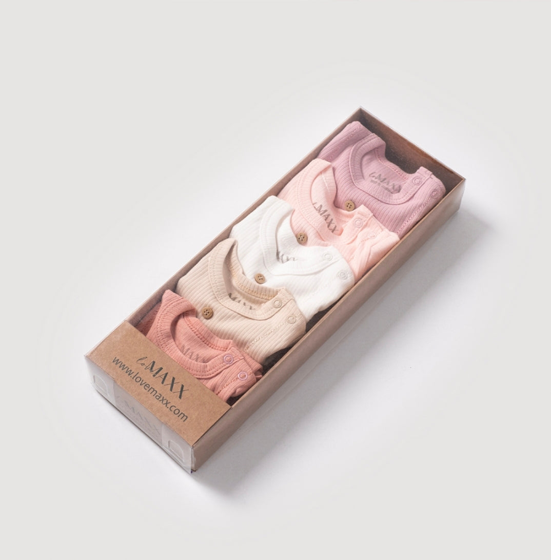 Basic Essential Bodysuit Set (5pcs)
