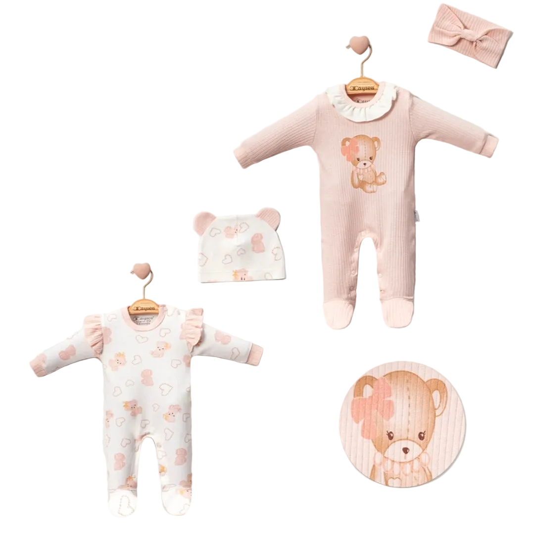 Teady Bear Set of 2 Overalls