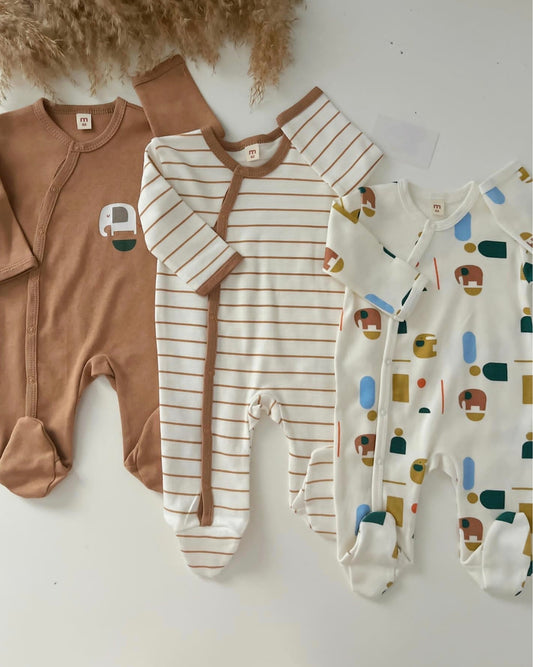 Modern Safari Set of 3 overalls