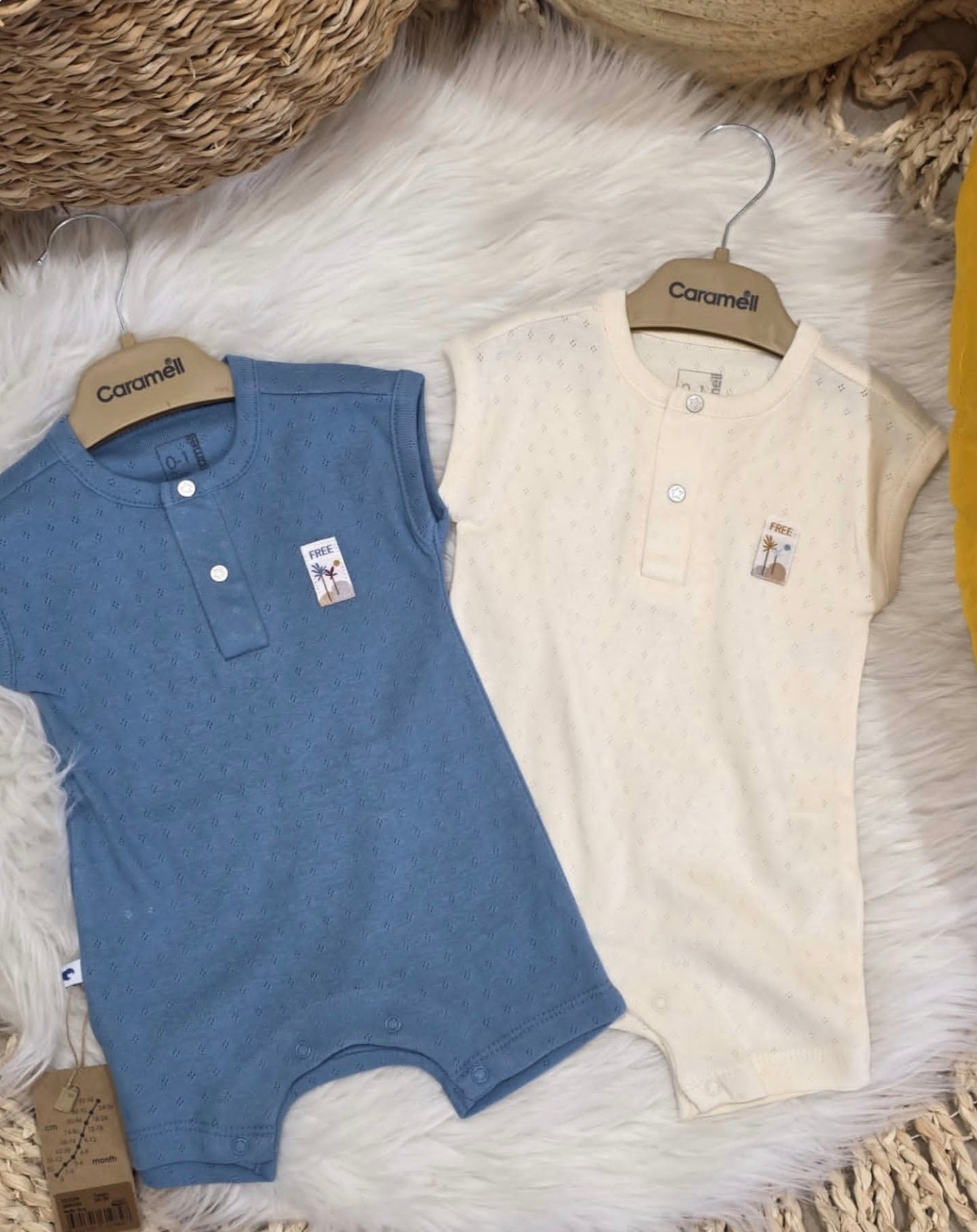 Pointelle Henley Cotton Romper