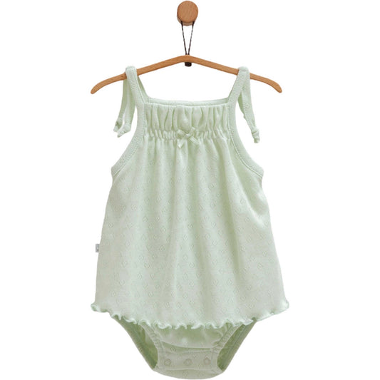Mauve Ruffled Cotton Bodysuit