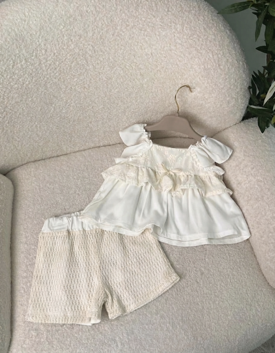 Ivory Eyelet Set