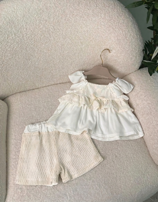Ivory Eyelet Set