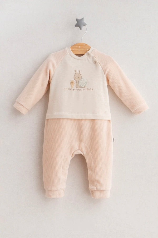 Little Forest Friends Velvet Overall