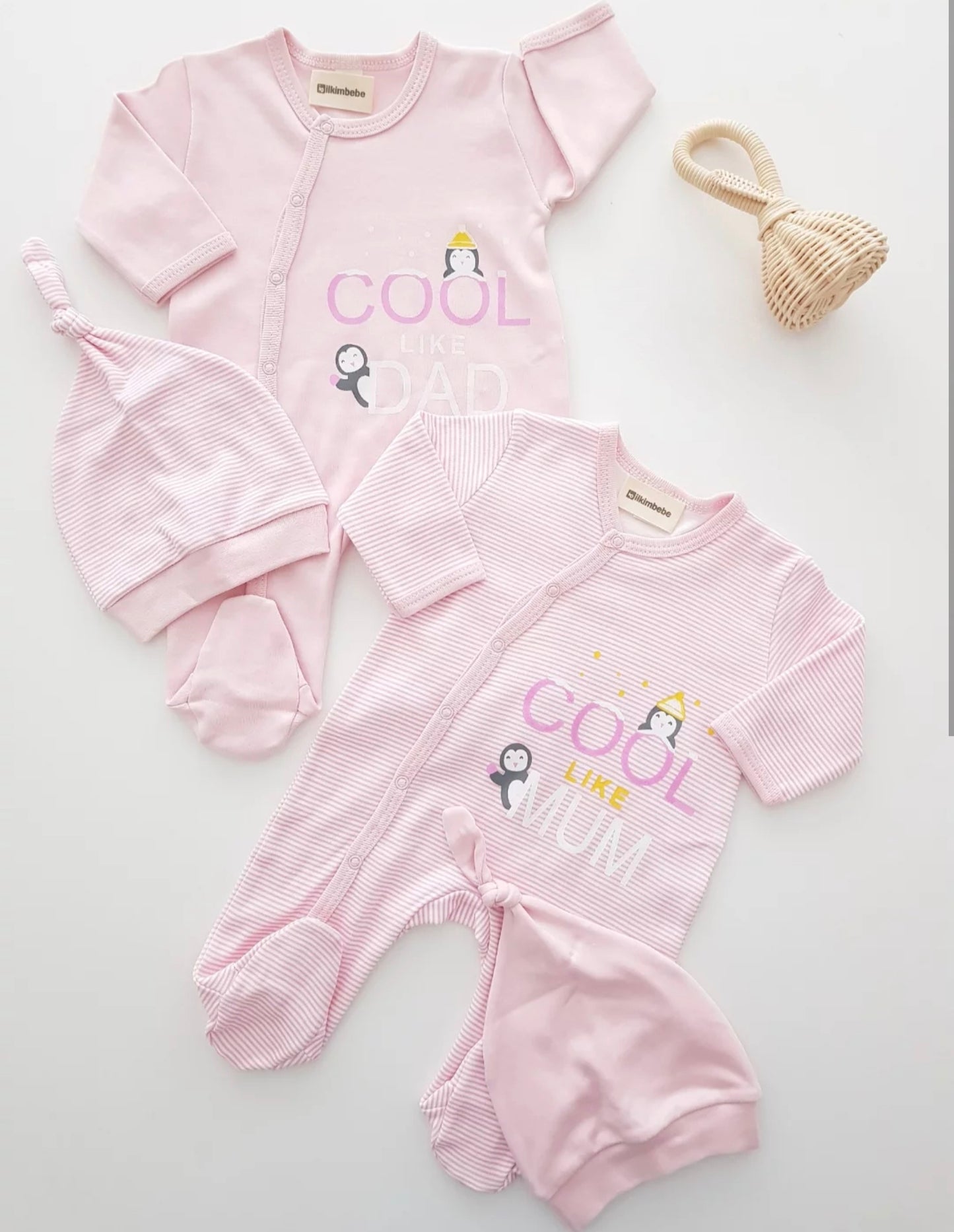 Cool Like Dad/Mom Overall Set (4pcs)