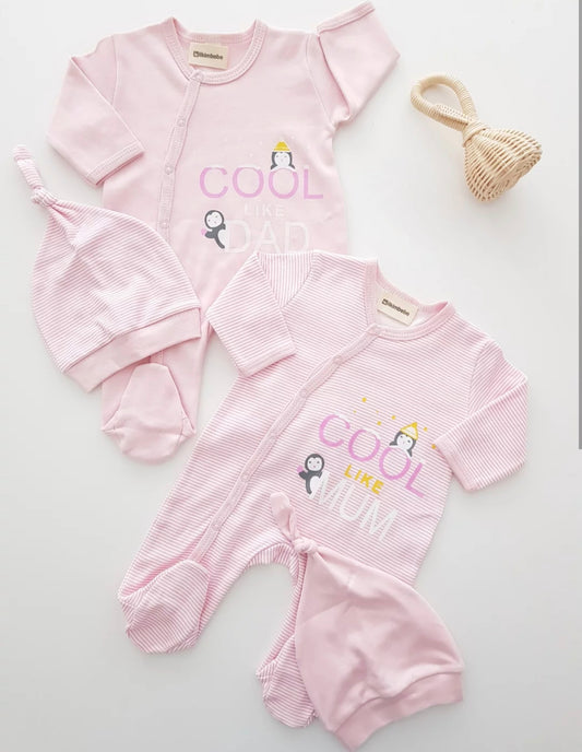Cool Like Dad/Mom Overall Set (4pcs)