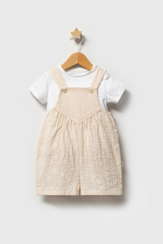 Crispy Flower 2-Piece Salopette Set