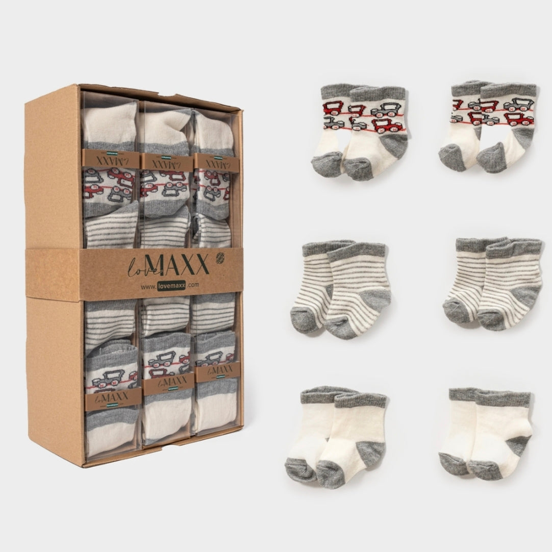 Car Everyday Essentials Socks (6 pairs)