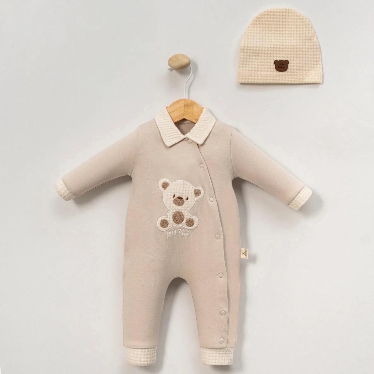 Cozy Teddy Overall Set