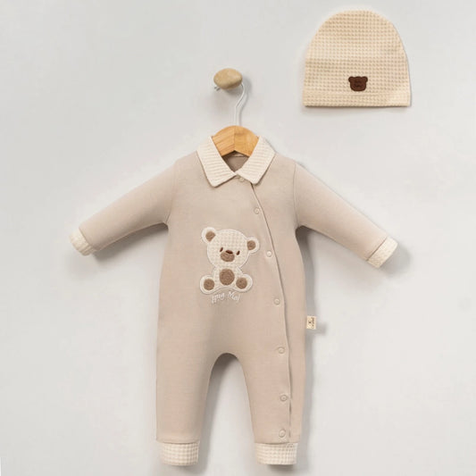 Cozy Teddy Overall Set