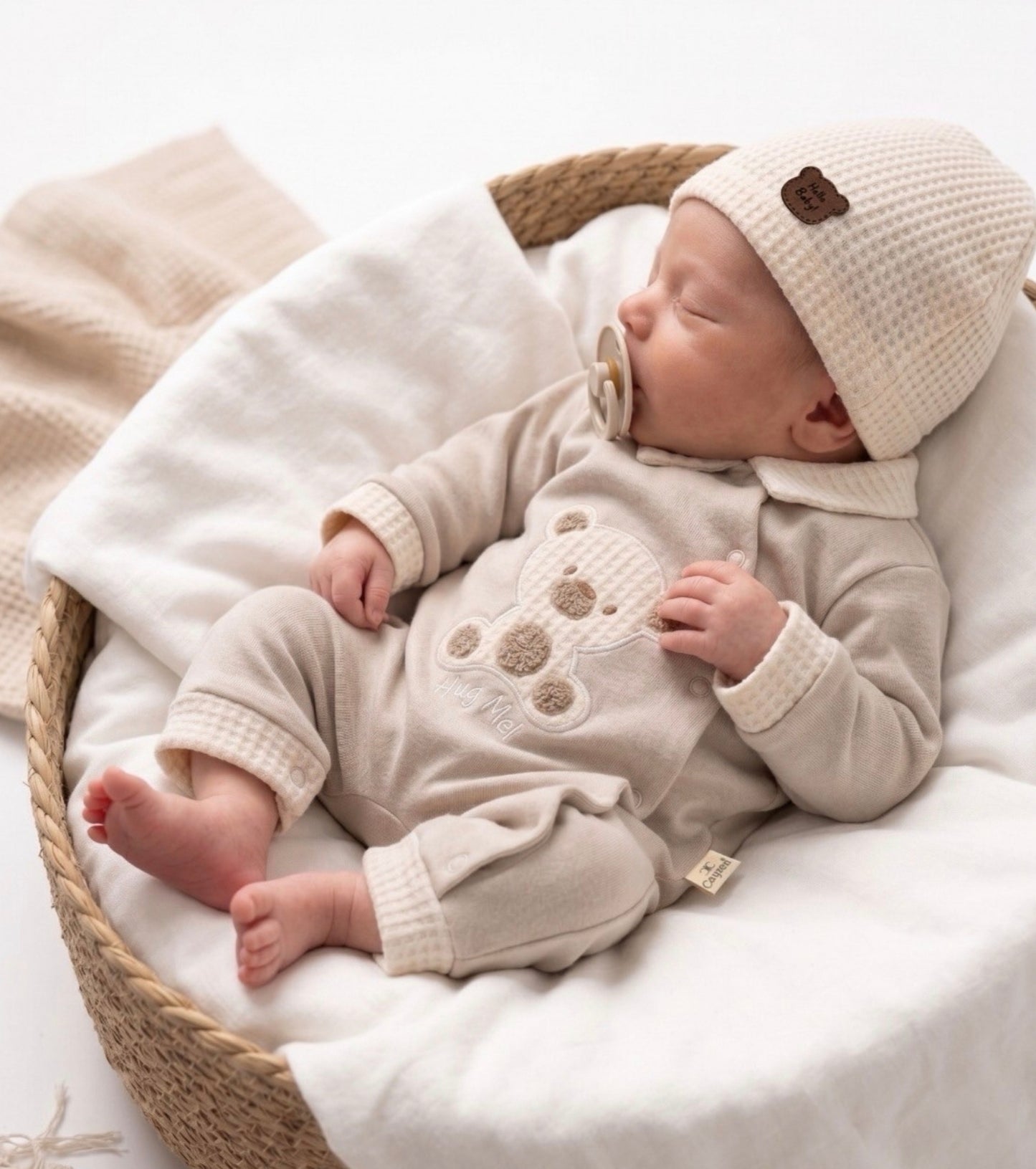 Cozy Teddy Overall Set