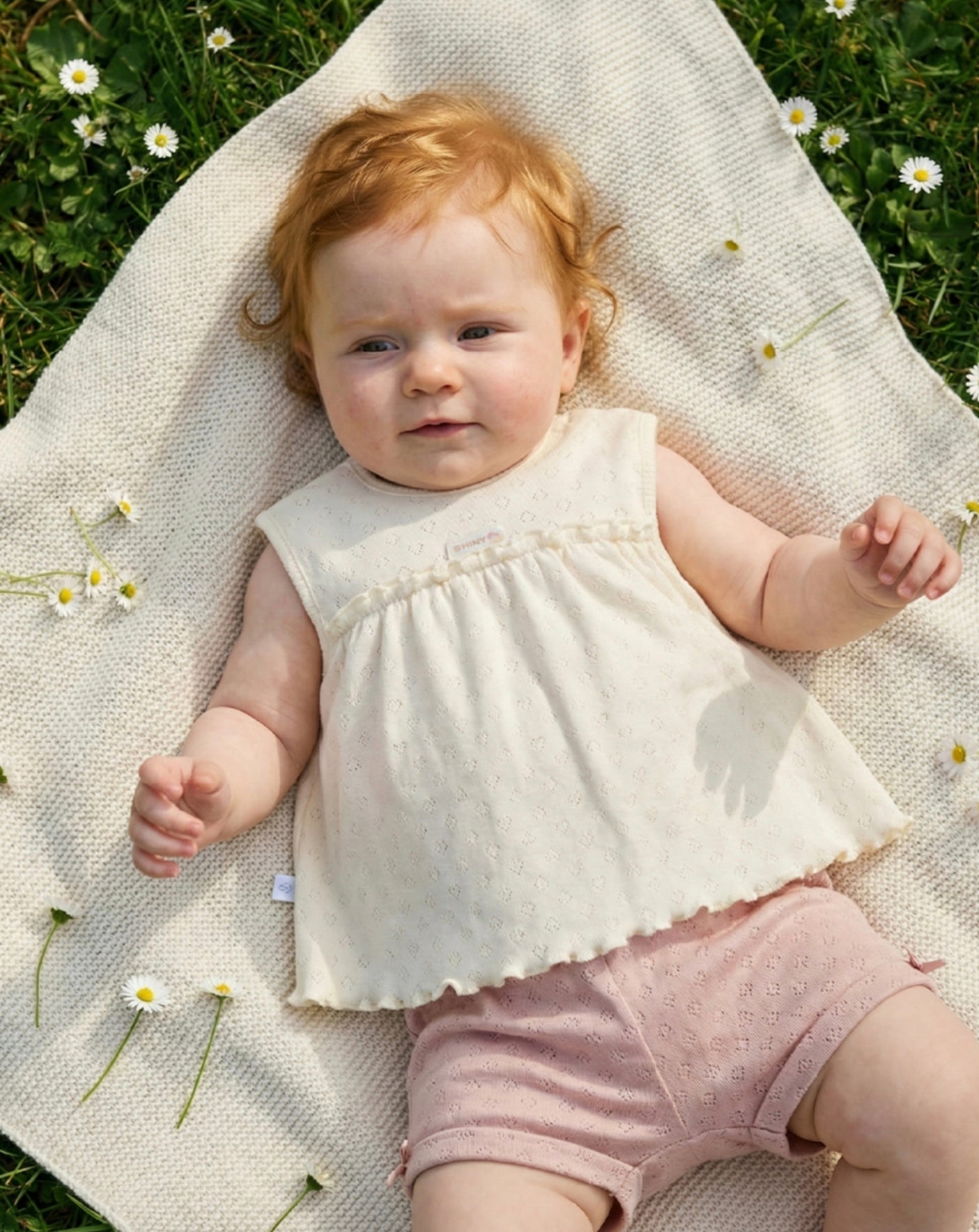 Pointelle Heart Tunic & Bloomers Set