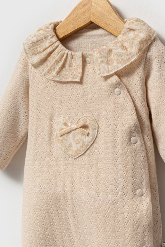 Pastoral Heart Pointelle Overall