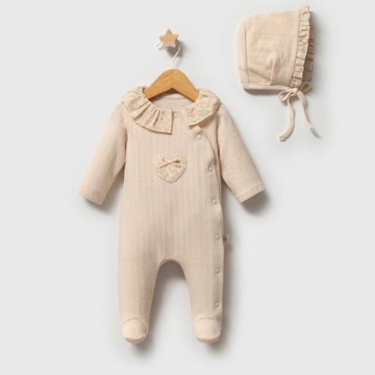 Pastoral Heart Pointelle Overall