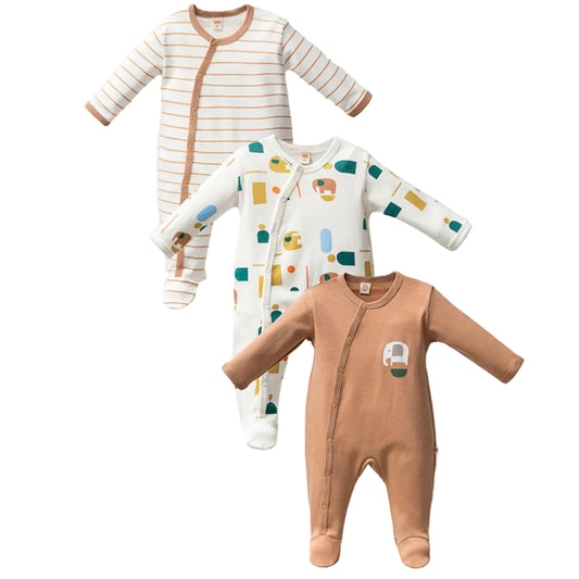Modern Safari Set of 3 overalls